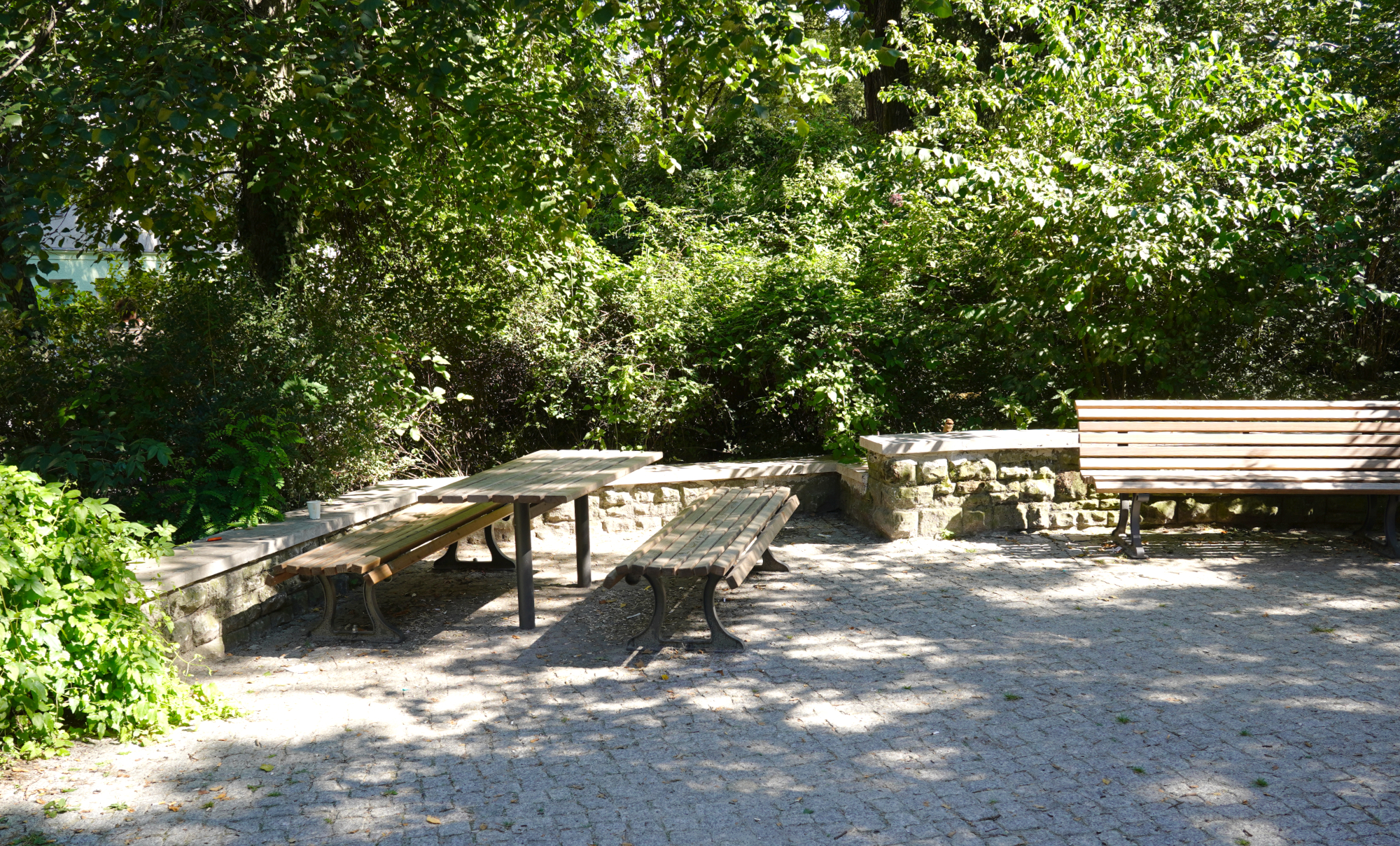 Neue Sitzecke am Pankegrünzug